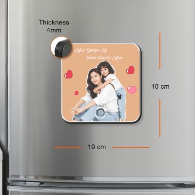 Personalized Photo Musical Fridge Magnet for Mom with Rechargeable Speaker